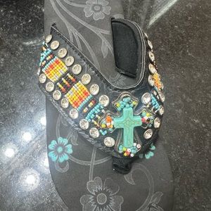 Montana West size 6 Flip Flops